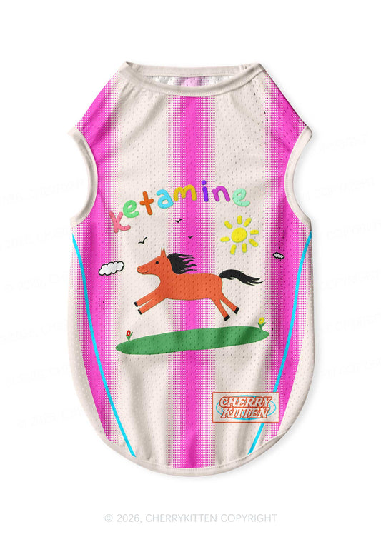 Orange Pony Y2K Pet Jersey Cherrykitten