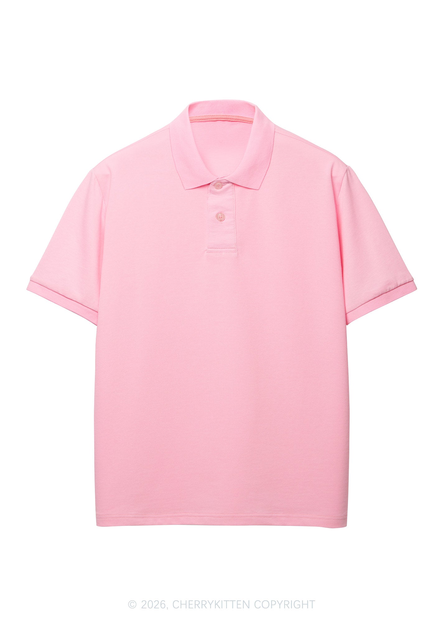 Plain Y2K Polo Shirts Cherrykitten
