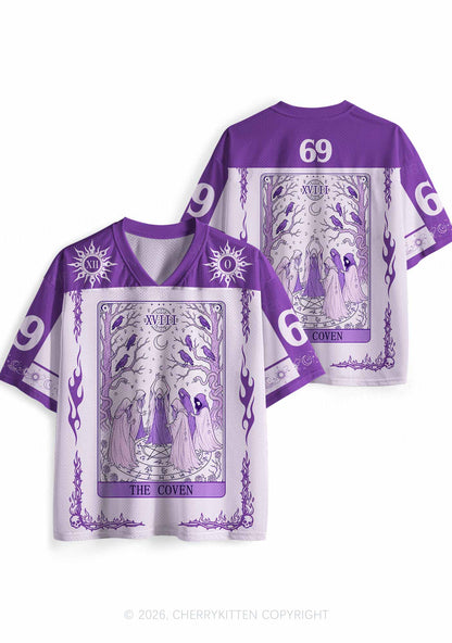 Halloween Purple The Coven Y2K Sport Jersey Shirts Cherrykitten
