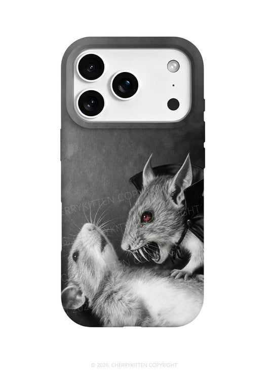 Halloween Vampire Rat Y2K Phone Case Cherrykitten