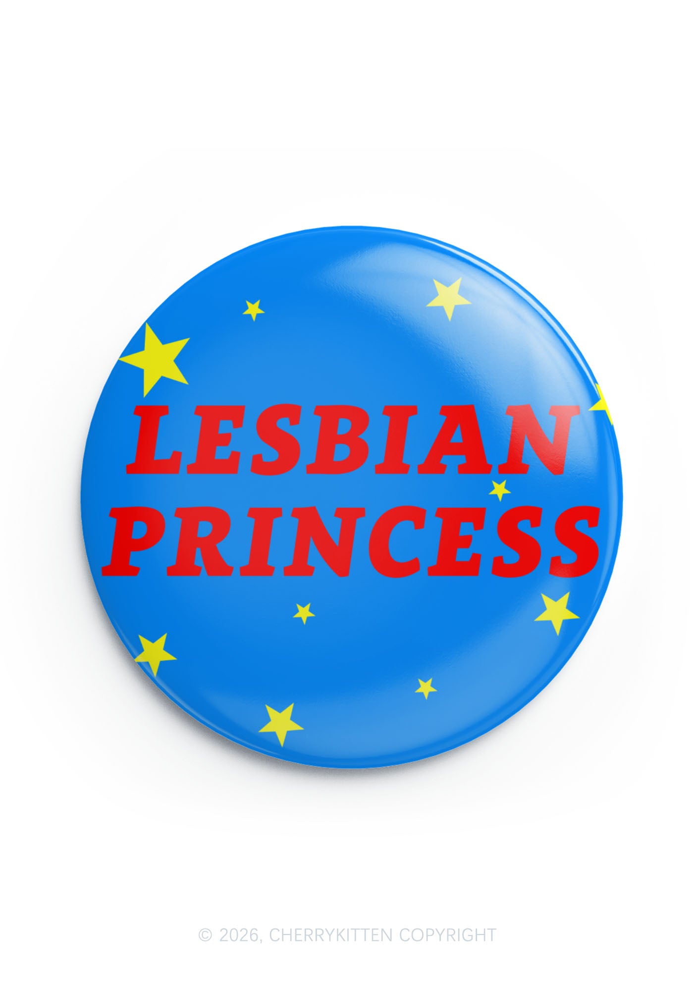 Blue Lesbian Princess Pride 1Pc Y2K Pin Badge Cherrykitten