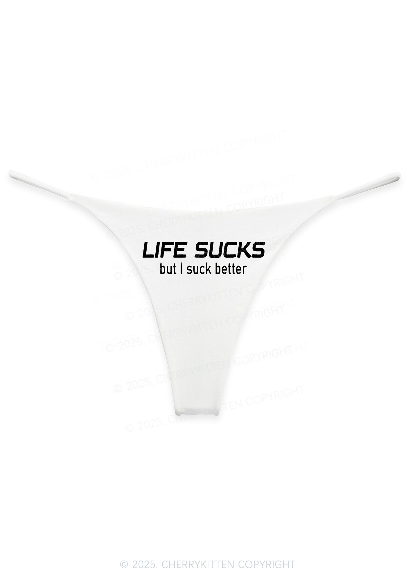 Life Sucks Y2K Bikini String Thong Cherrykitten