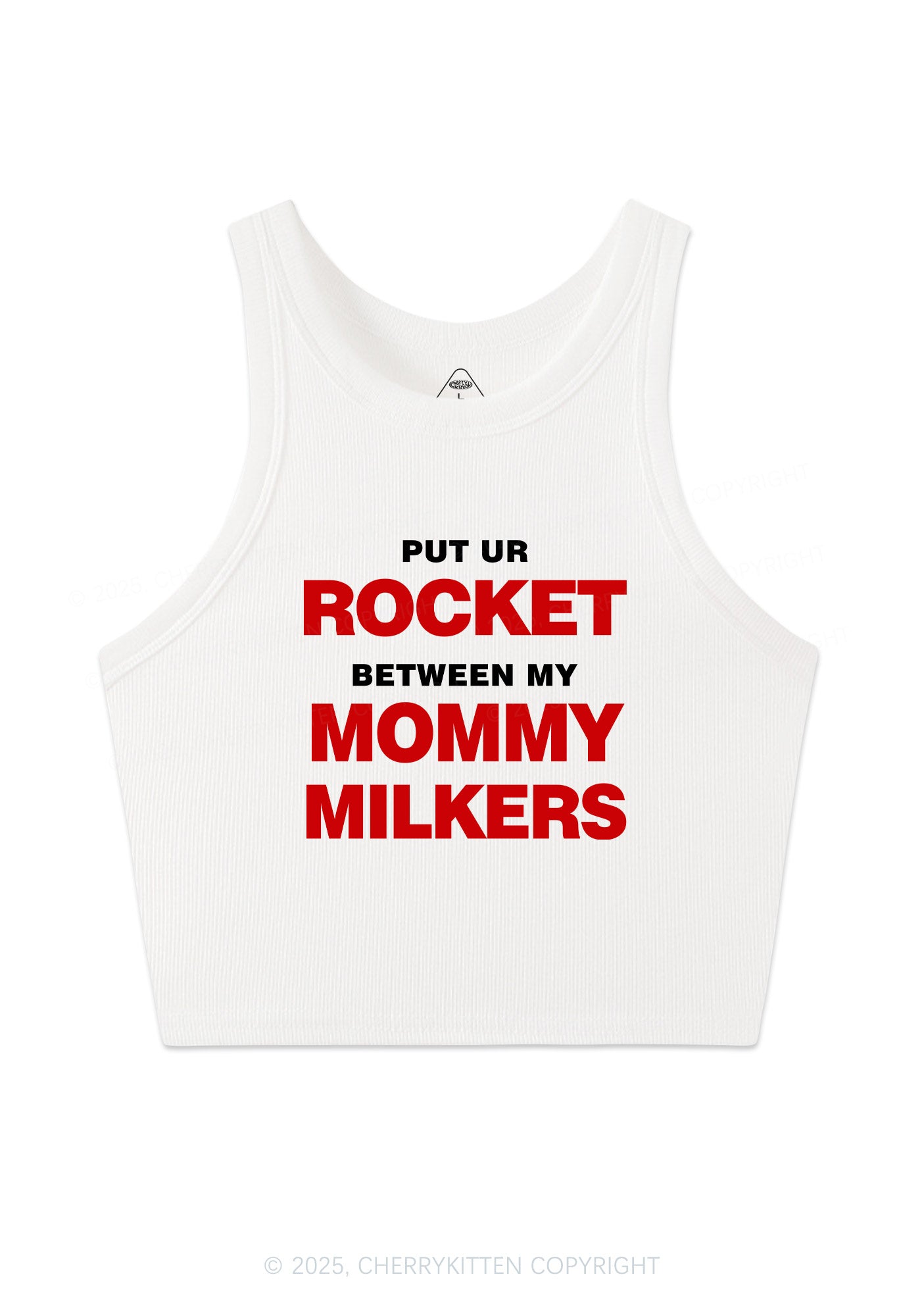 Rocket Mommy Milkers Y2K Crop Tank Top Cherrykitten