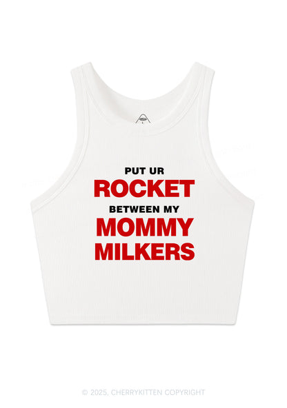 Rocket Mommy Milkers Y2K Crop Tank Top Cherrykitten