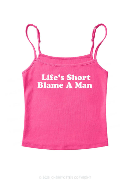 Blame A Man Y2K Spaghetti Strap Cami Cherrykitten