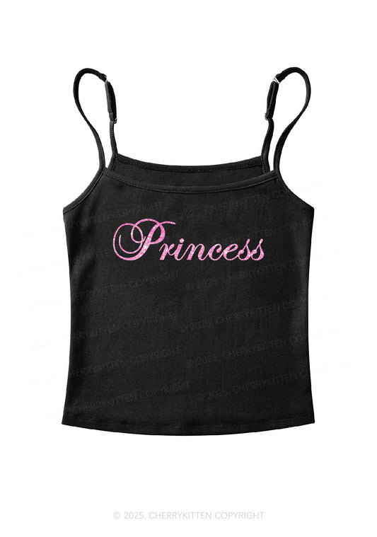 Glitter Princess Y2K Spaghetti Strap Cami Cherrykitten