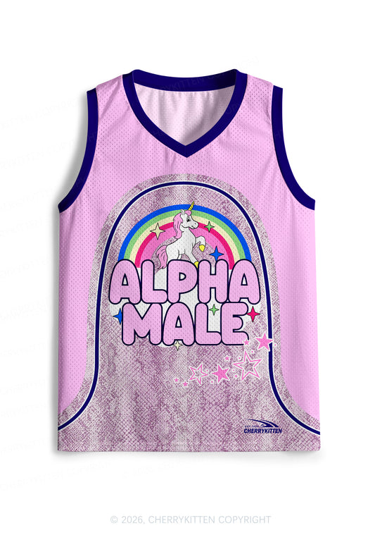 Alpha Male Unicorn Pride Y2K Sport Jersey Tank Cherrykitten