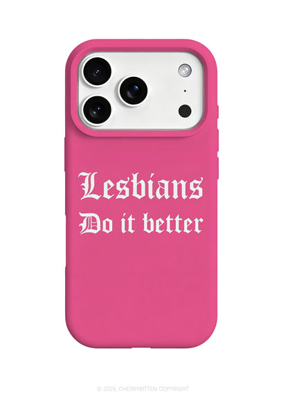 Pink Lesbians Do It Better Pride Y2K Phone Case Cherrykitten