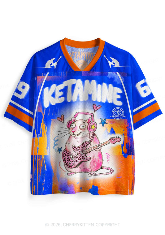 Pink Leopard Guitar Rat Y2K Sport Jersey Shirts Cherrykitten