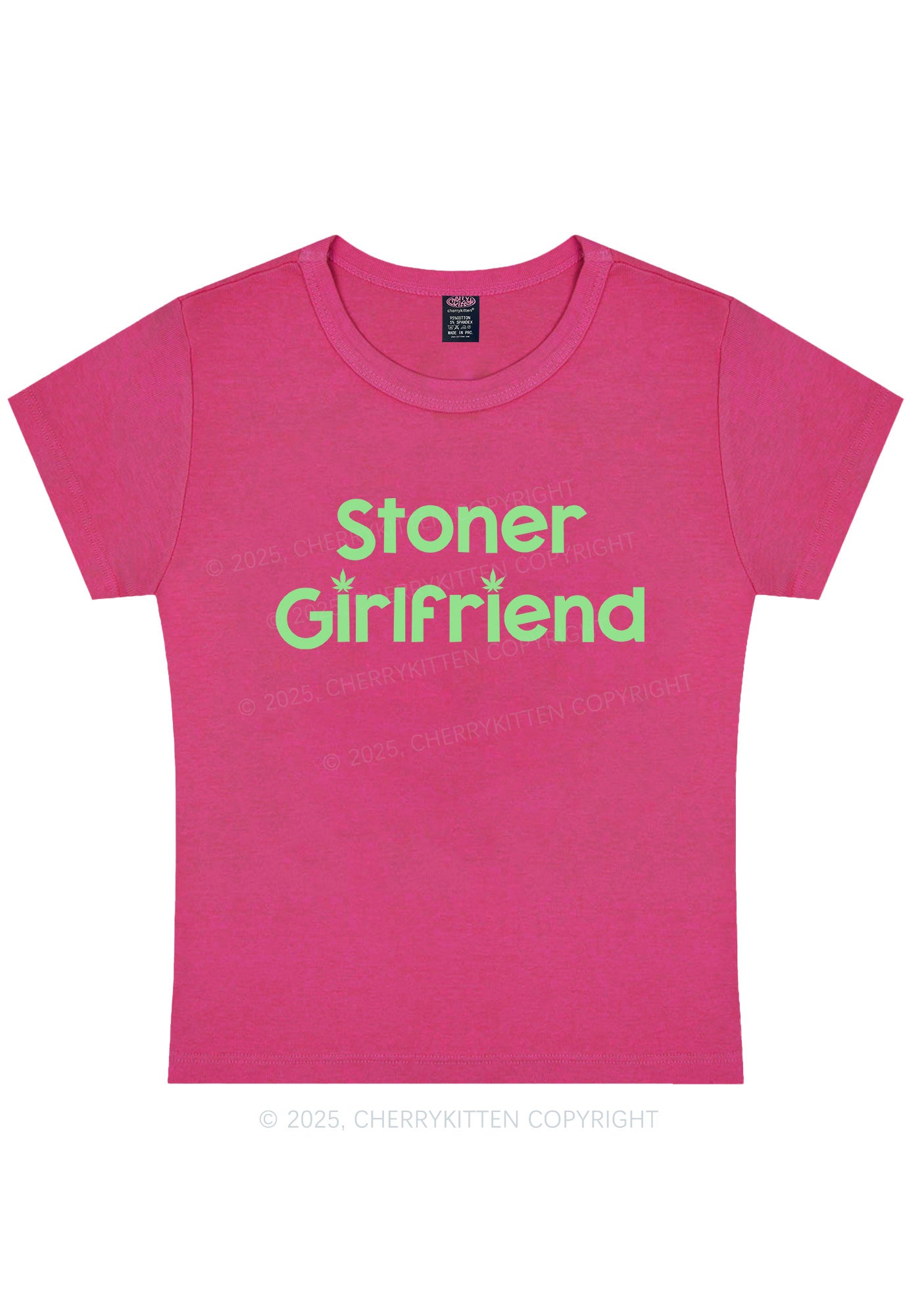 Curvy Stoner Girlfriend Y2K Baby Tee Cherrykitten