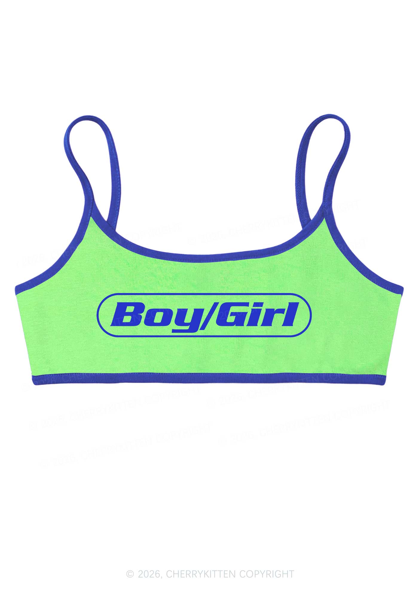 Boy Or Girl Pride Y2K Super Crop Cami Cherrykitten