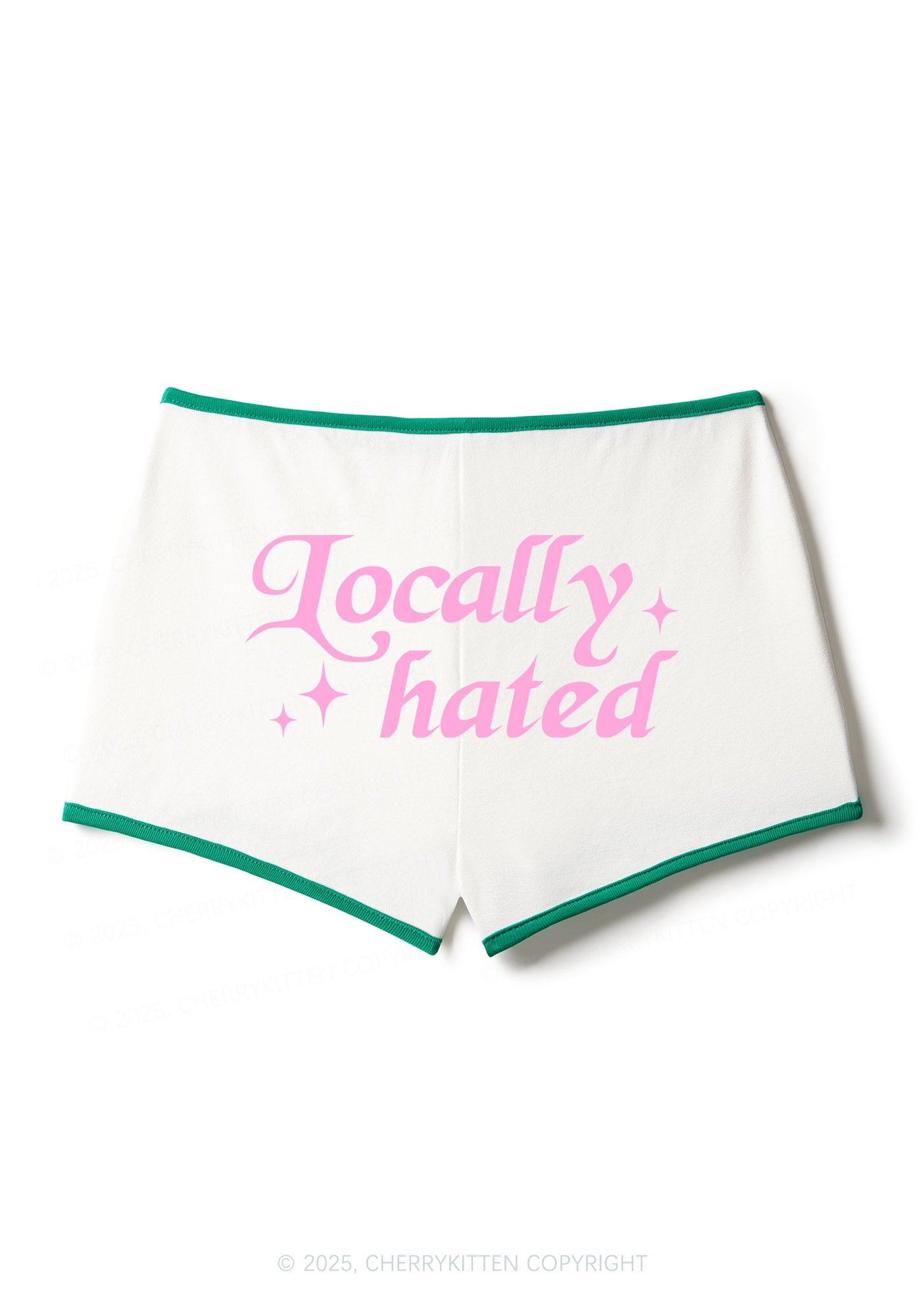 Locally Hated Y2K Contrast Mini Shorts Cherrykitten