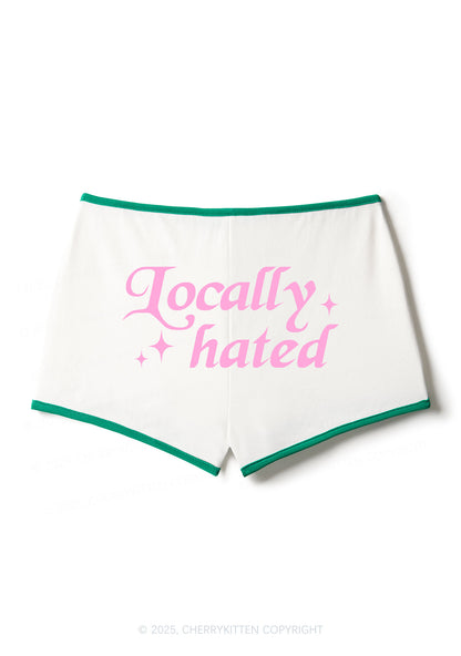 Locally Hated Y2K Contrast Mini Shorts Cherrykitten
