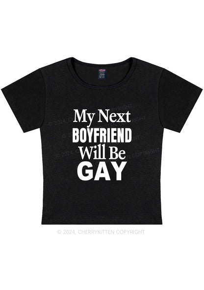 Curvy Next Boyfriend Gay Y2K Baby Tee Cherrykitten