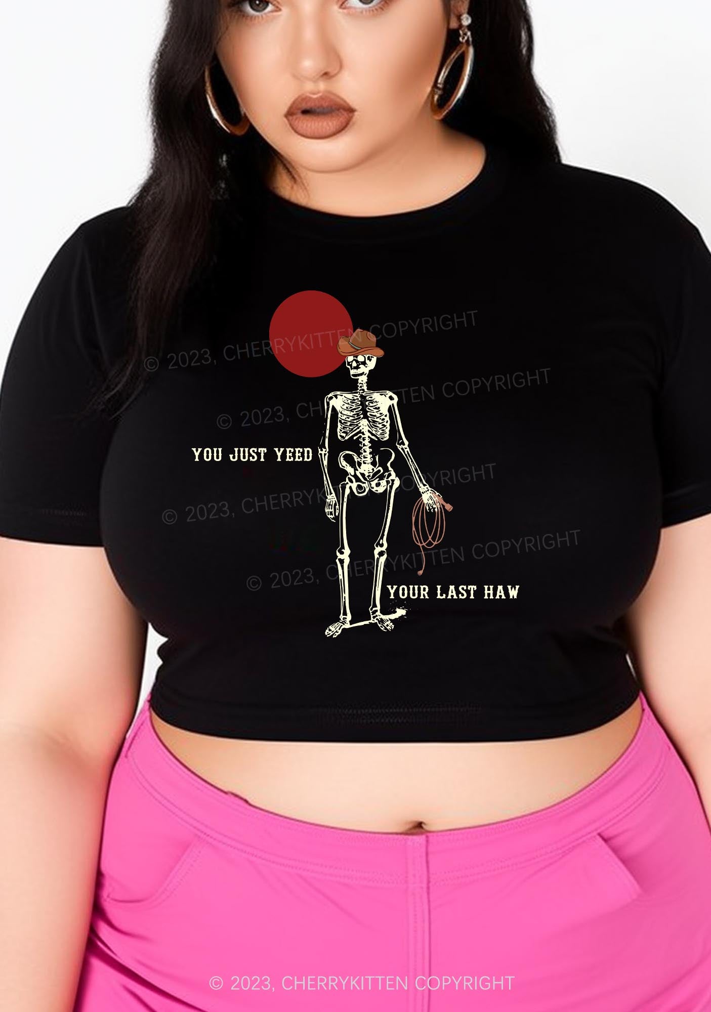 You Just Yeed Your Last Haw Halloween Baby Tee Cherrykitten