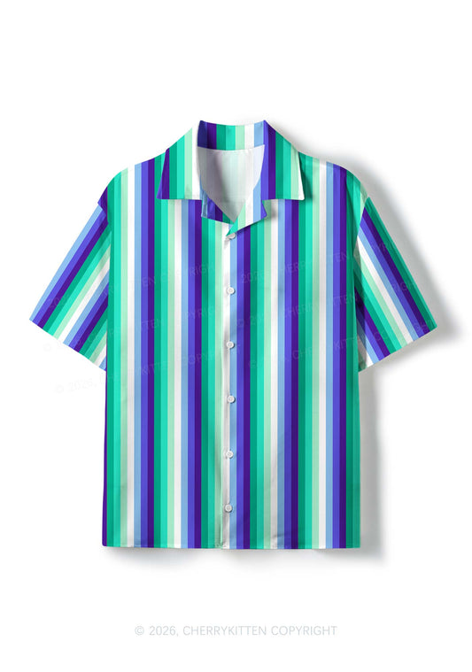 Gay Flag Pride Y2K Print Hawaiian Shirt Cherrykitten