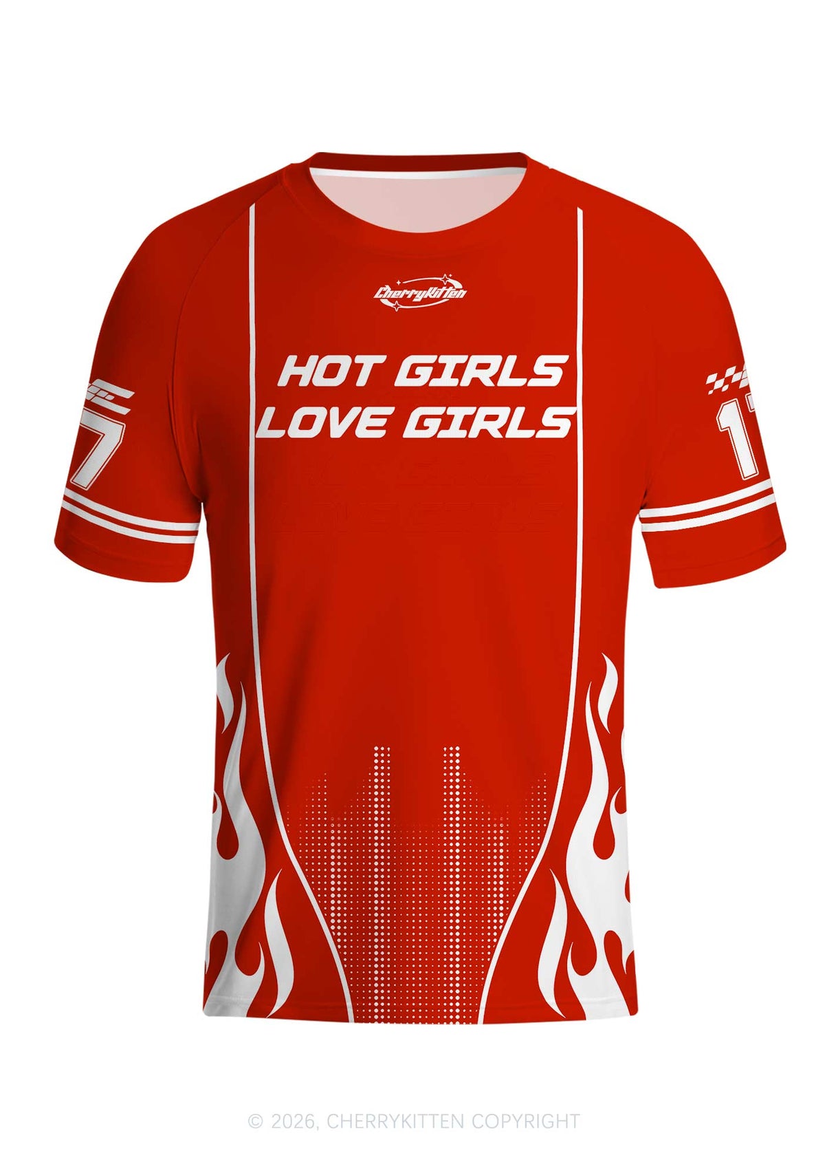 Hot Girls Love Girls Pride Y2K Football Jersey Shirts Cherrykitten