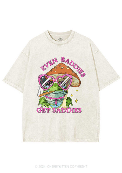 Even Baddies Frog Y2K Washed Tee Cherrykitten