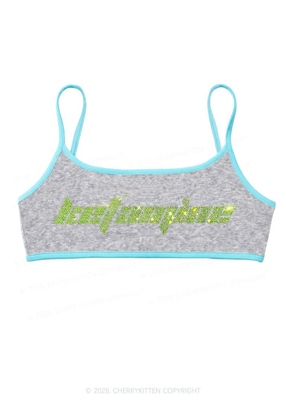 Rhinestone Ketamxxe Y2K Super Crop Cami Cherrykitten