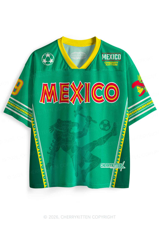 Custom Mexican Ancient Tribal Figure Y2K Sport Jersey Shirts Cherrykitten
