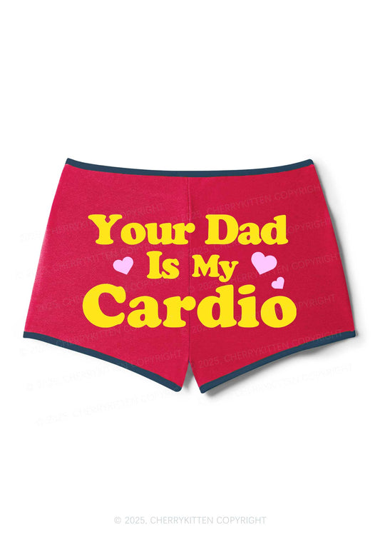 Your Dad Is My Cardio Y2K Booty Shorts Cherrykitten