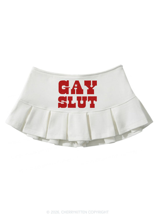Gay Slxt Pride Y2K Mini Pleated Skirts Cherrykitten