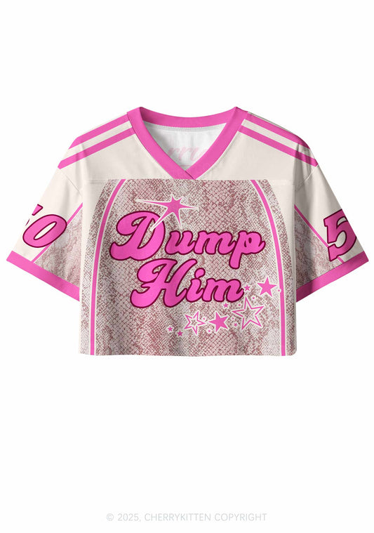 Custom Dump Him Y2K Crop Sport Jersey Shirts Cherrykitten