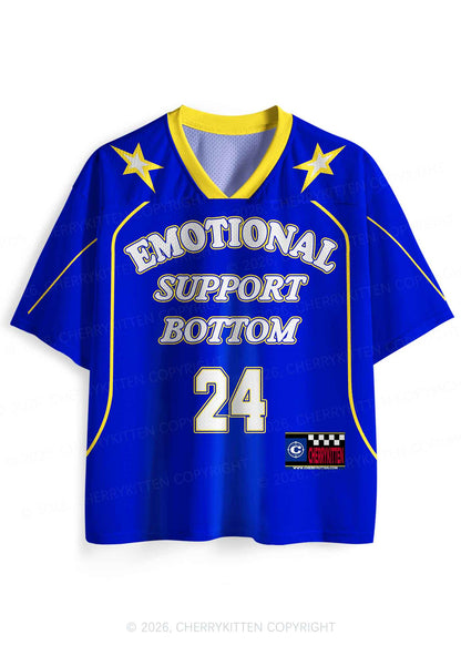 Emotional Support Bottom Pride Y2K Sport Jersey Shirts Cherrykitten