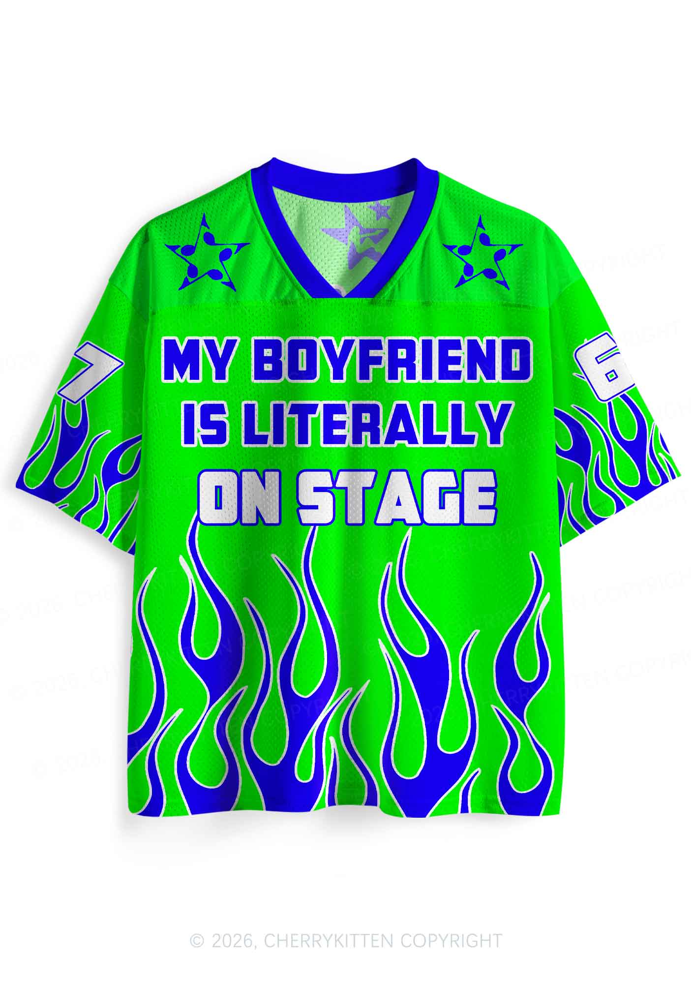 My BF Is Literally On Stage Y2K Sport Jersey Shirts Cherrykitten