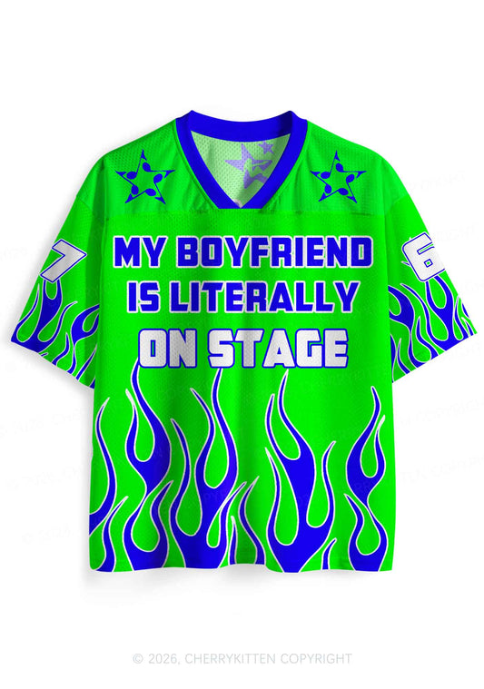 My BF Is Literally On Stage Y2K Sport Jersey Shirts Cherrykitten