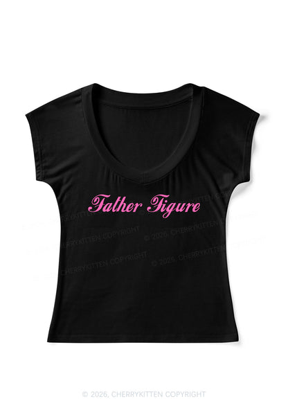 Father Figure Y2K V Neck T Shirts Cherrykitten