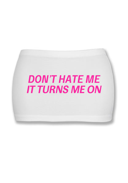 It Turns Me On Y2K Mini Hip Skirt Cherrykitten