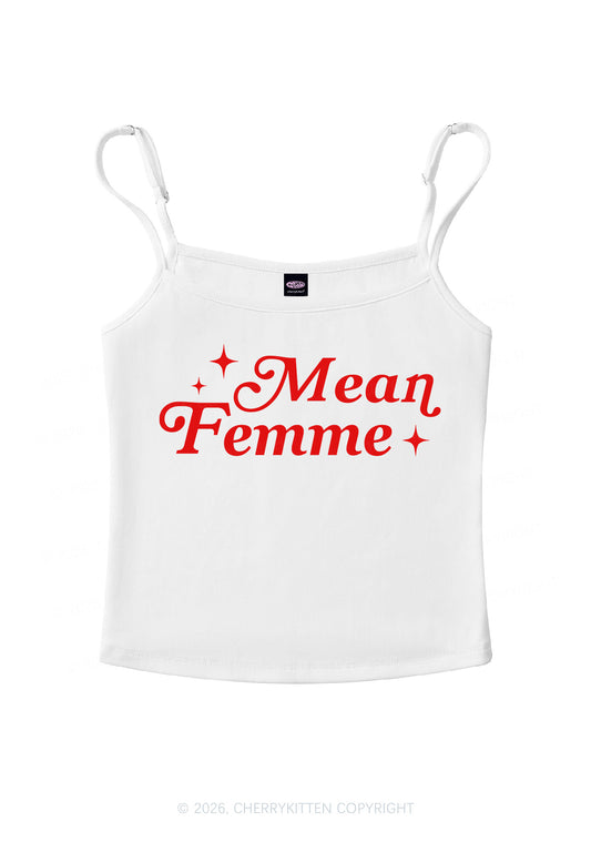 Mean Femme Pride Y2K Spaghetti Strap Cami Cherrykitten