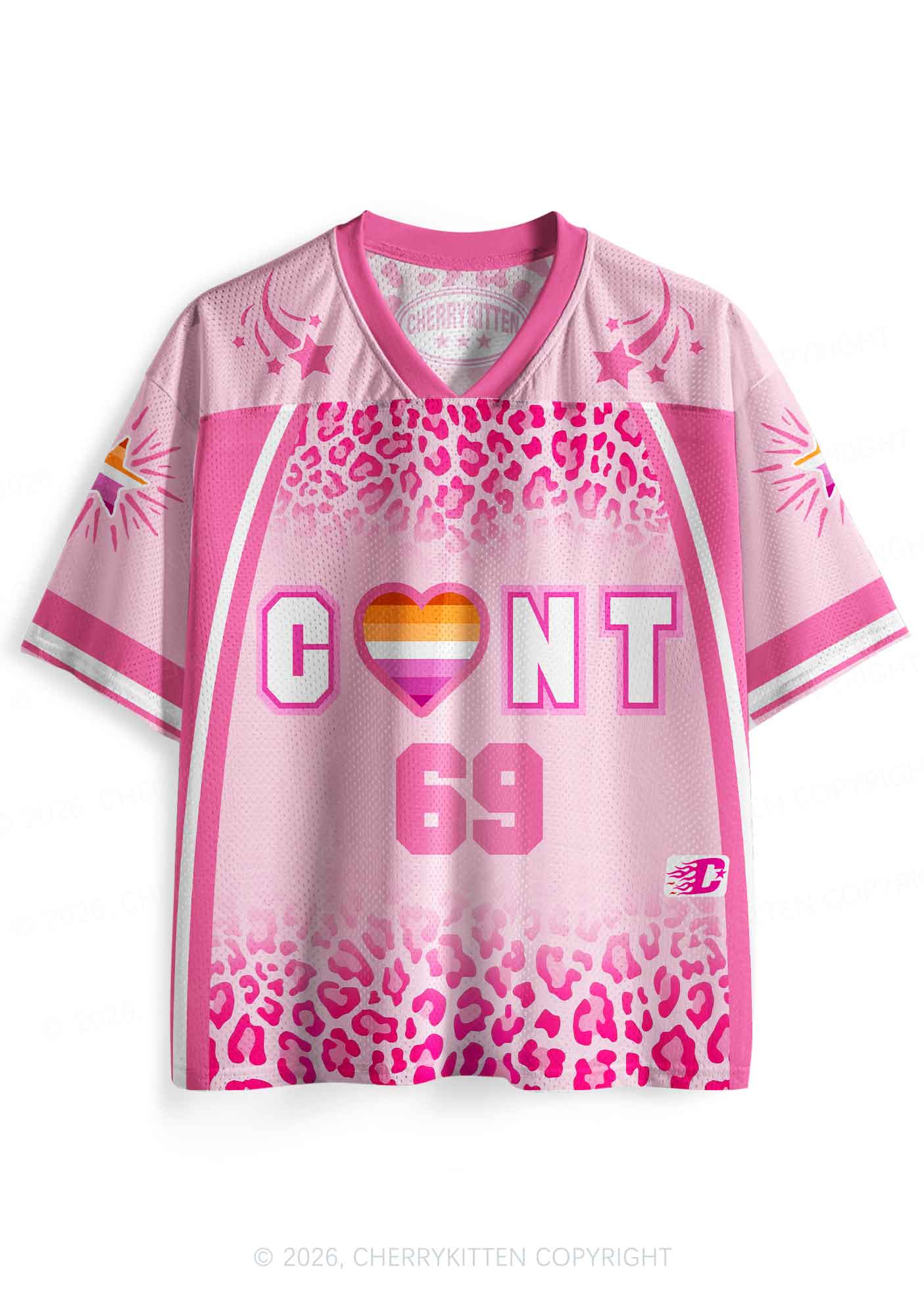 Lesbian Heart Cxxt Pride Y2K Sport Jersey Shirts Cherrykitten