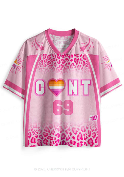 Lesbian Heart Cxxt Pride Y2K Sport Jersey Shirts Cherrykitten