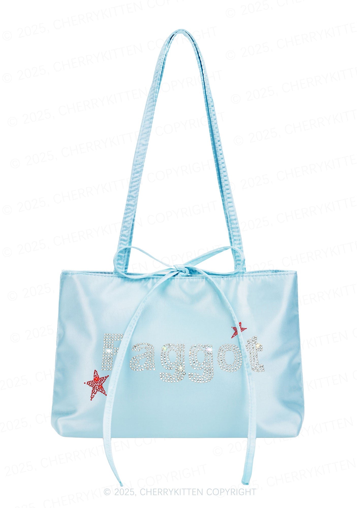 Rhinestone Faggot Pride Y2K Satin Bags Cherrykitten