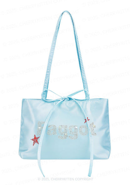 Rhinestone Faggot Pride Y2K Satin Bags Cherrykitten