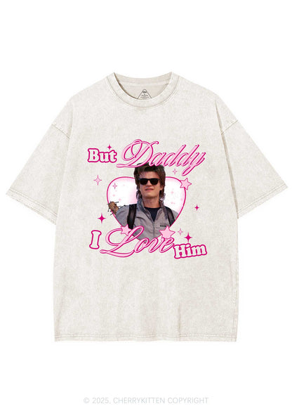 Daddy I Love Him Y2K Shirts Washed Tee Cherrykitten