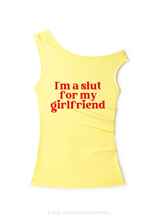 Slxt For My GF Valentine's Day Y2K Off Shoulder Tank Top Cherrykitten