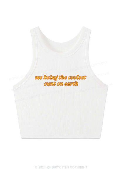 Coolest Cxnt On Earth Y2K Crop Tank Top Cherrykitten