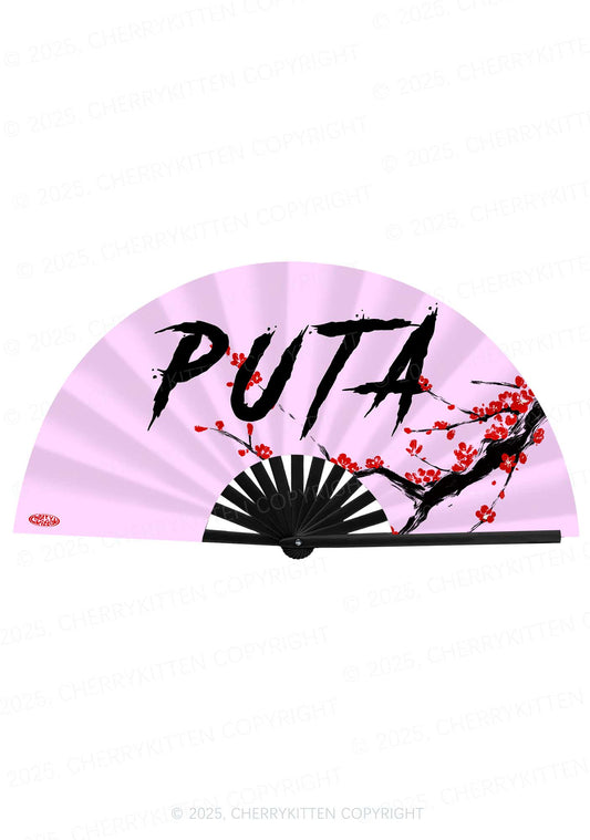 PUTA Y2K Rave Hand Fan Cherrykitten