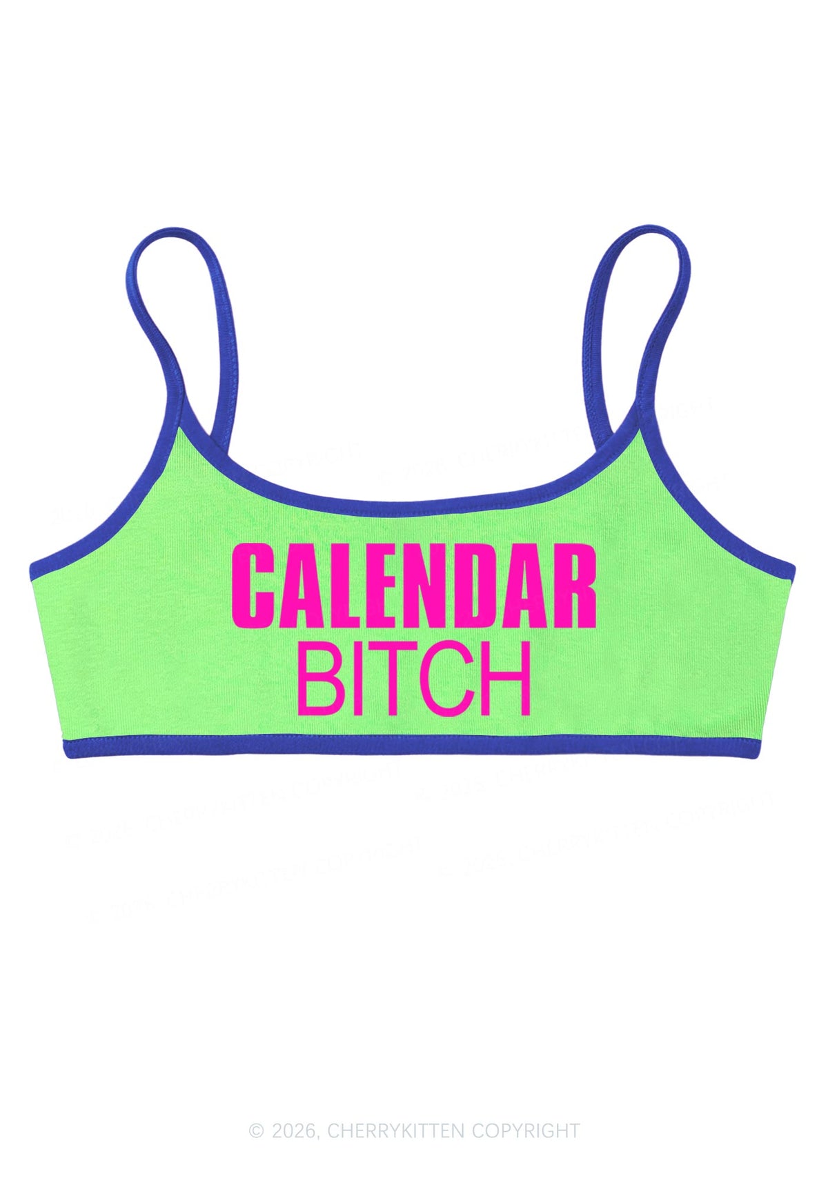 Calendar Bxxch Y2K Super Crop Cami Cherrykitten
