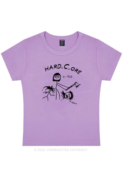 Curvy Hard Core Y2K Baby Tee Cherrykitten