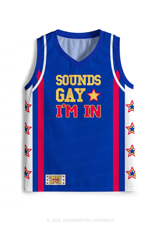 Custom Sounds Gay Pride Y2K Sport Jersey Tank Cherrykitten