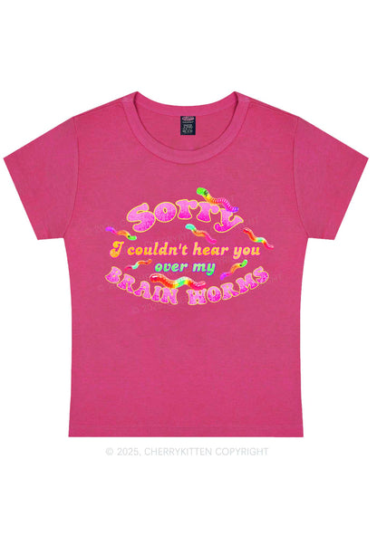 Brain Worms Y2K Baby Tee Cherrykitten