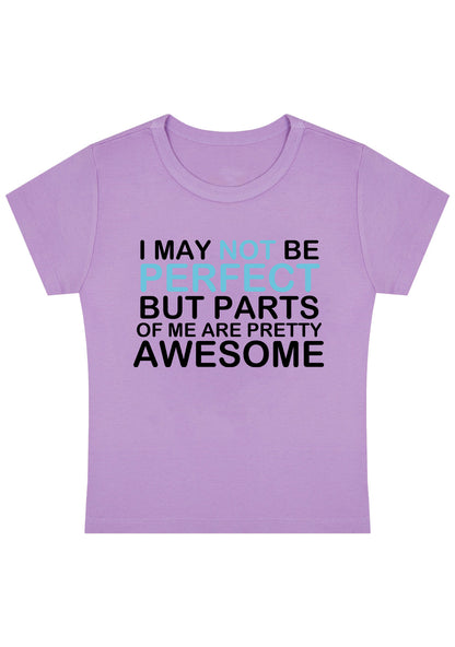 Curvy I May Not Be Perfect Baby Tee