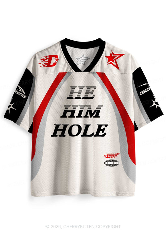 Off White He Him Hole Pride Y2K Sport Jersey Shirts Cherrykitten