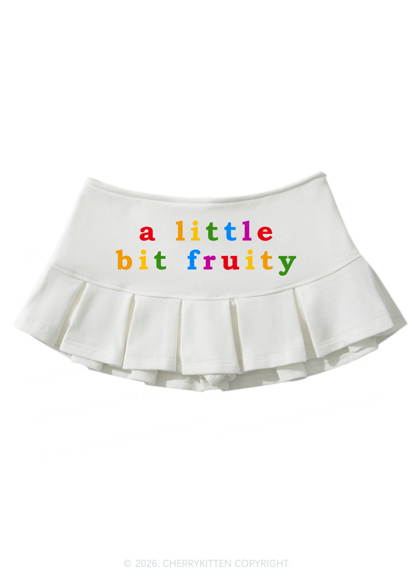 A Little Bit Fruity Pride Y2K Mini Pleated Skirts Cherrykitten