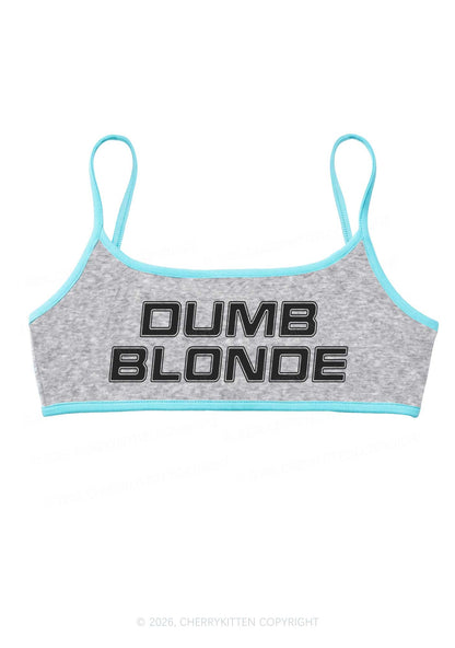 Dumb Blonde Y2K Super Crop Cami Cherrykitten