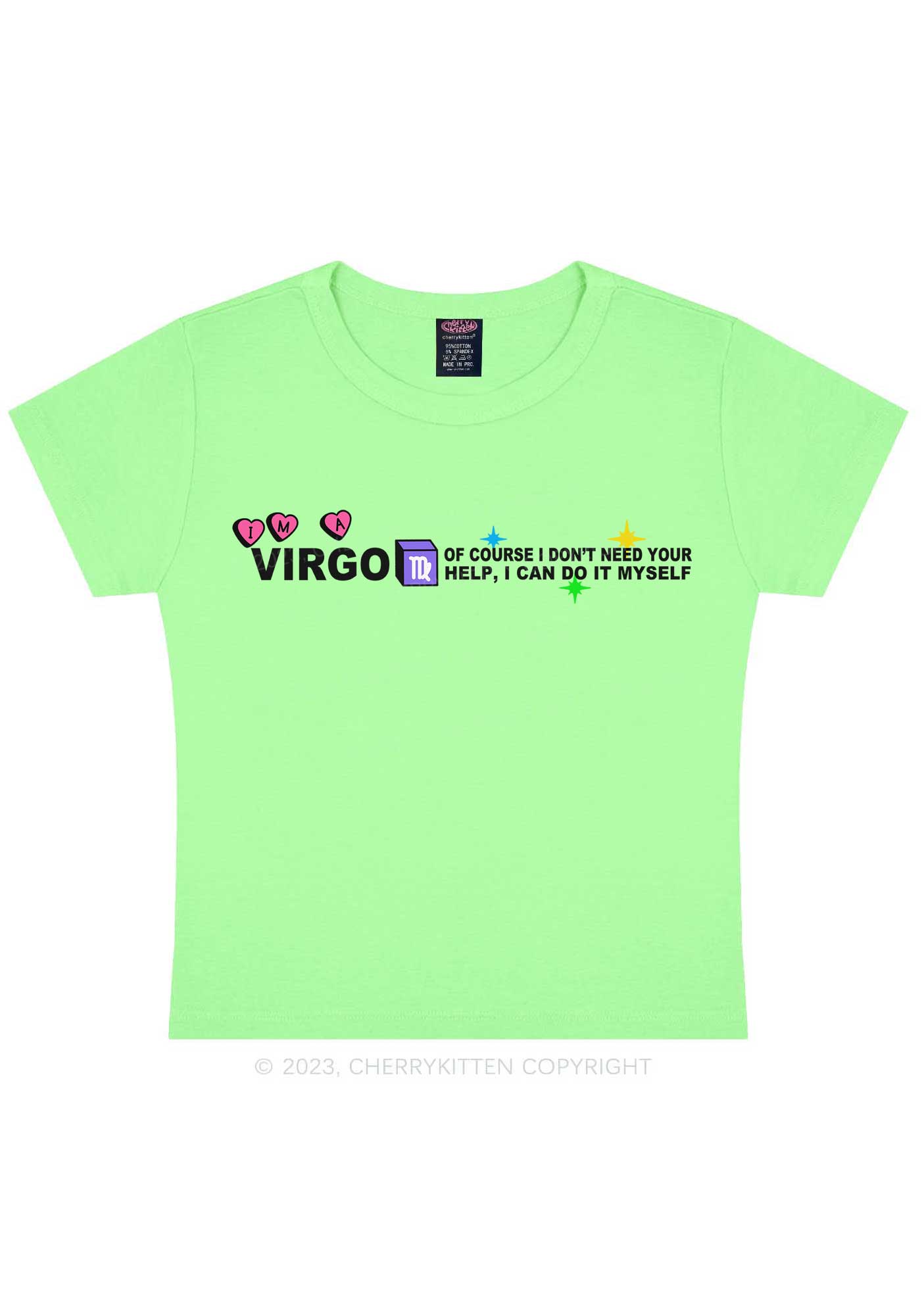 I'm A Virgo Y2K Baby Tee Cherrykitten